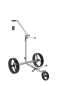 Preview: Lithium Elektro Golf Trolley Kolibri lago® K3, Edelbeschichtung in Titan-Optik, schnell-zerlegbar/-klappbar, mit Bergabfahrbremse, Fernbedienung als Option